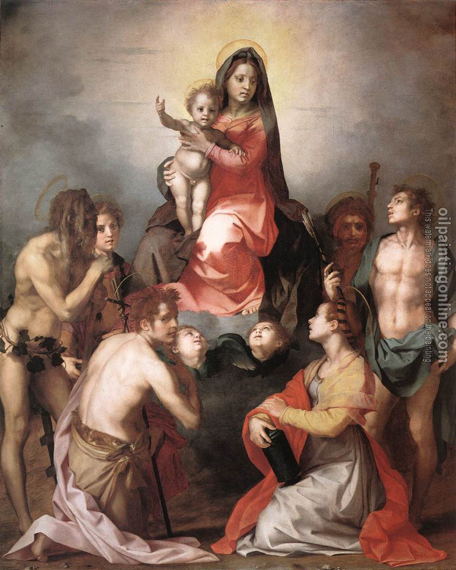 Andrea del Sarto - Madonna in Glory and Saints